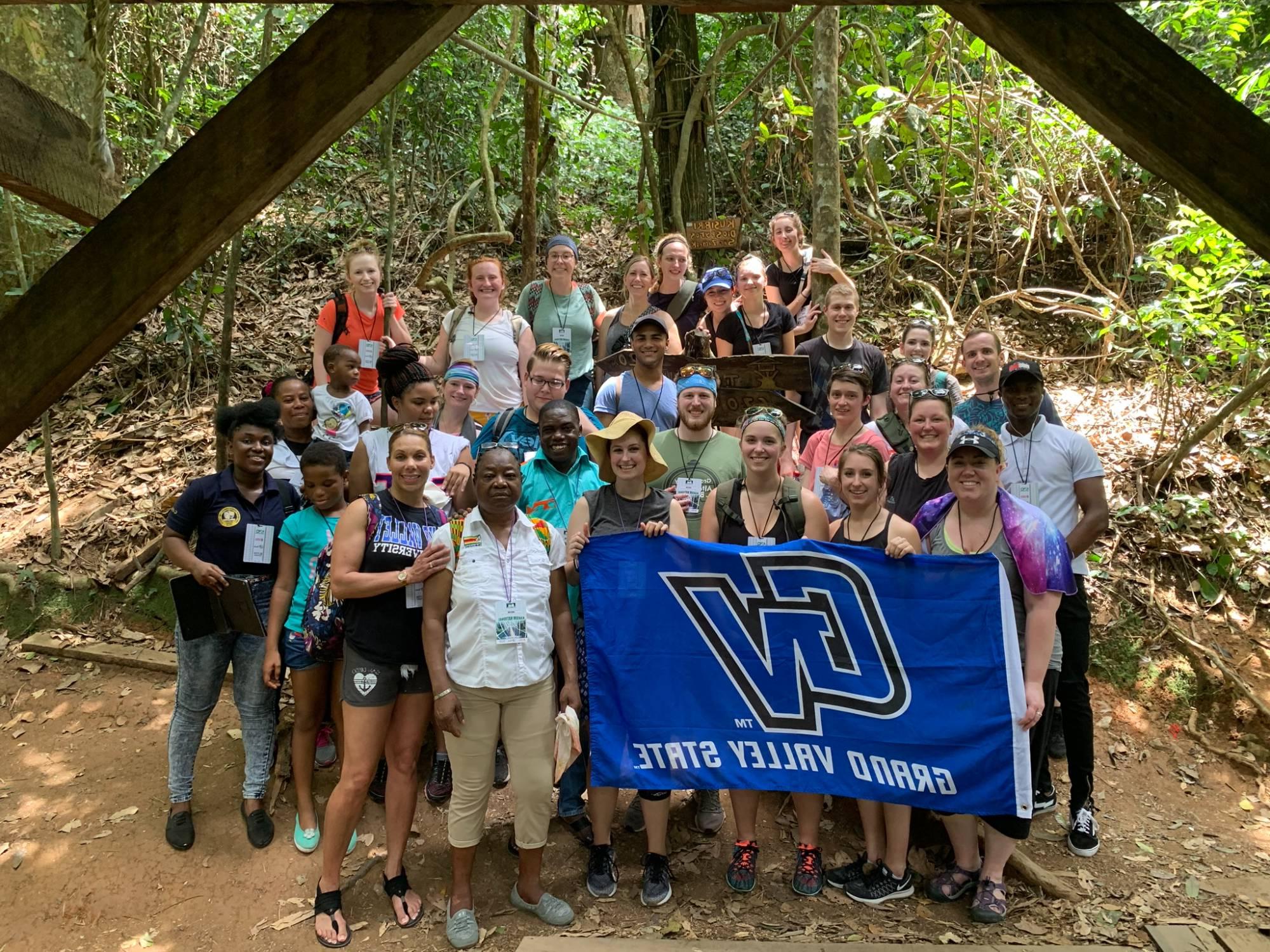 Students in Ghana Forest